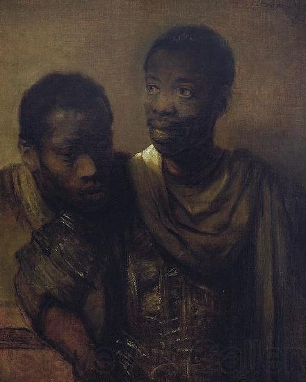 Rembrandt Peale Two young Africans. France oil painting art